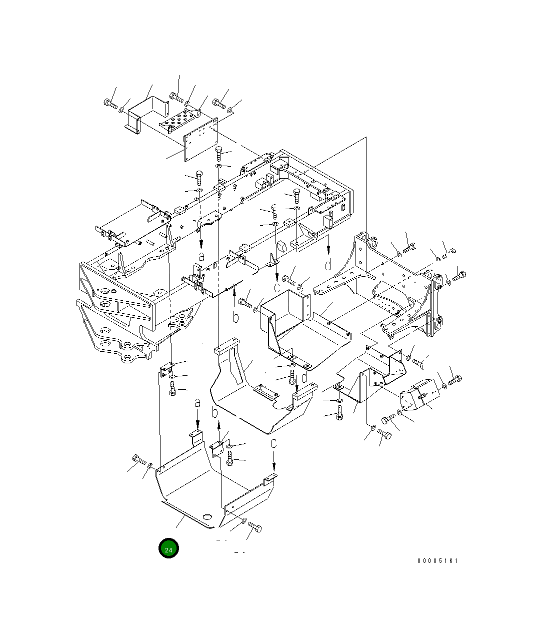 Защитный кожух 23B-915-3310 Komatsu