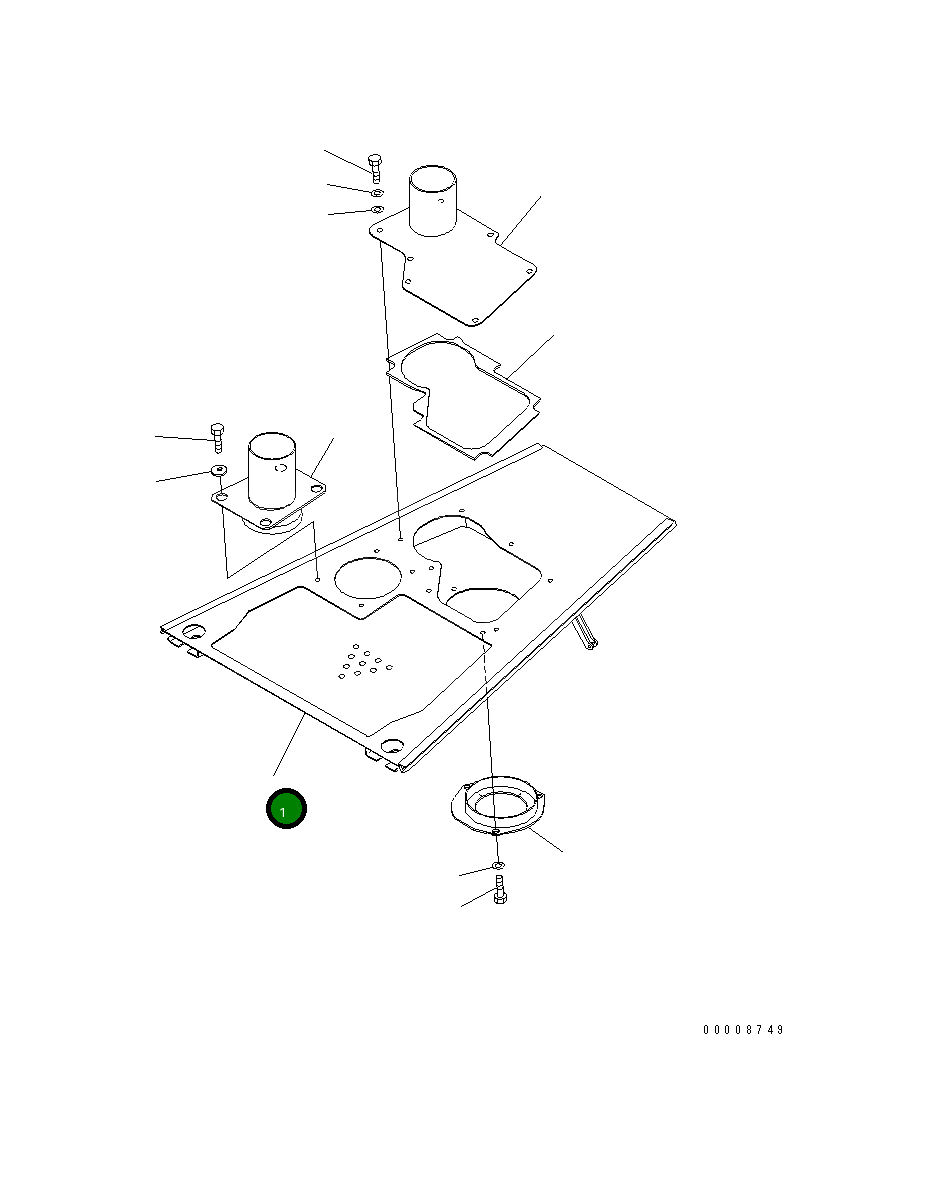 Капот 14X-54-32150 Komatsu