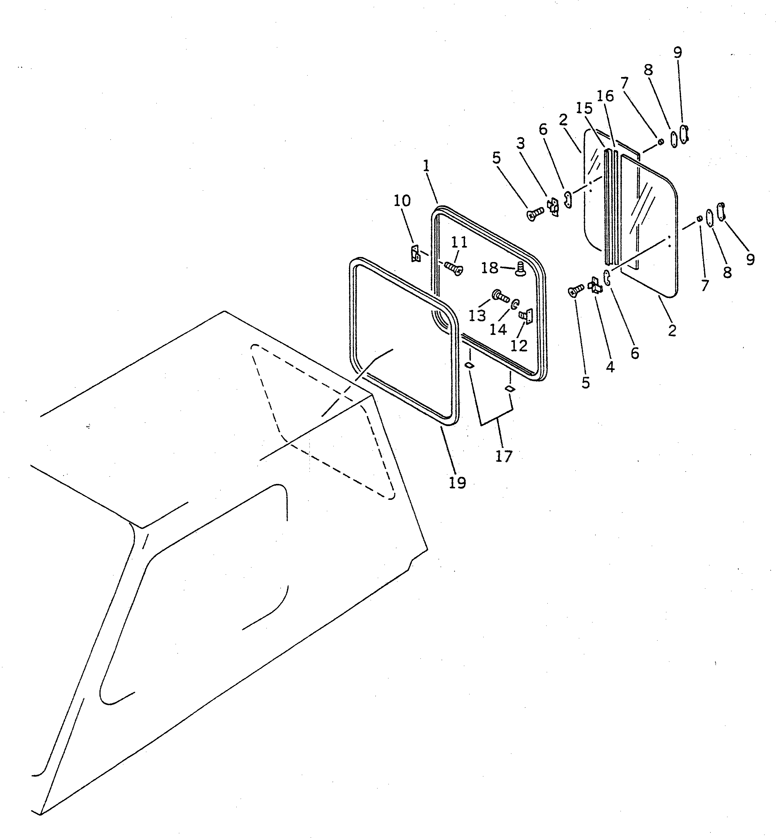 Защита 208-54-53280 Komatsu