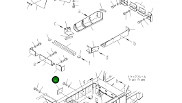 Вкладыш 8296-70-1491 Komatsu