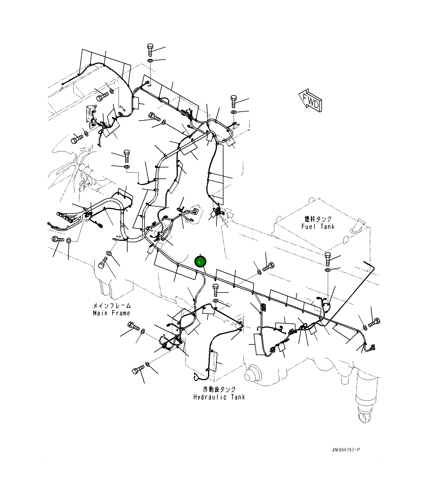Жгут проводов 561-06-8A221 Komatsu