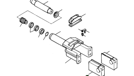 Блок направляющий переднего ленивца, правый – внешний 655 805 C1 Komatsu