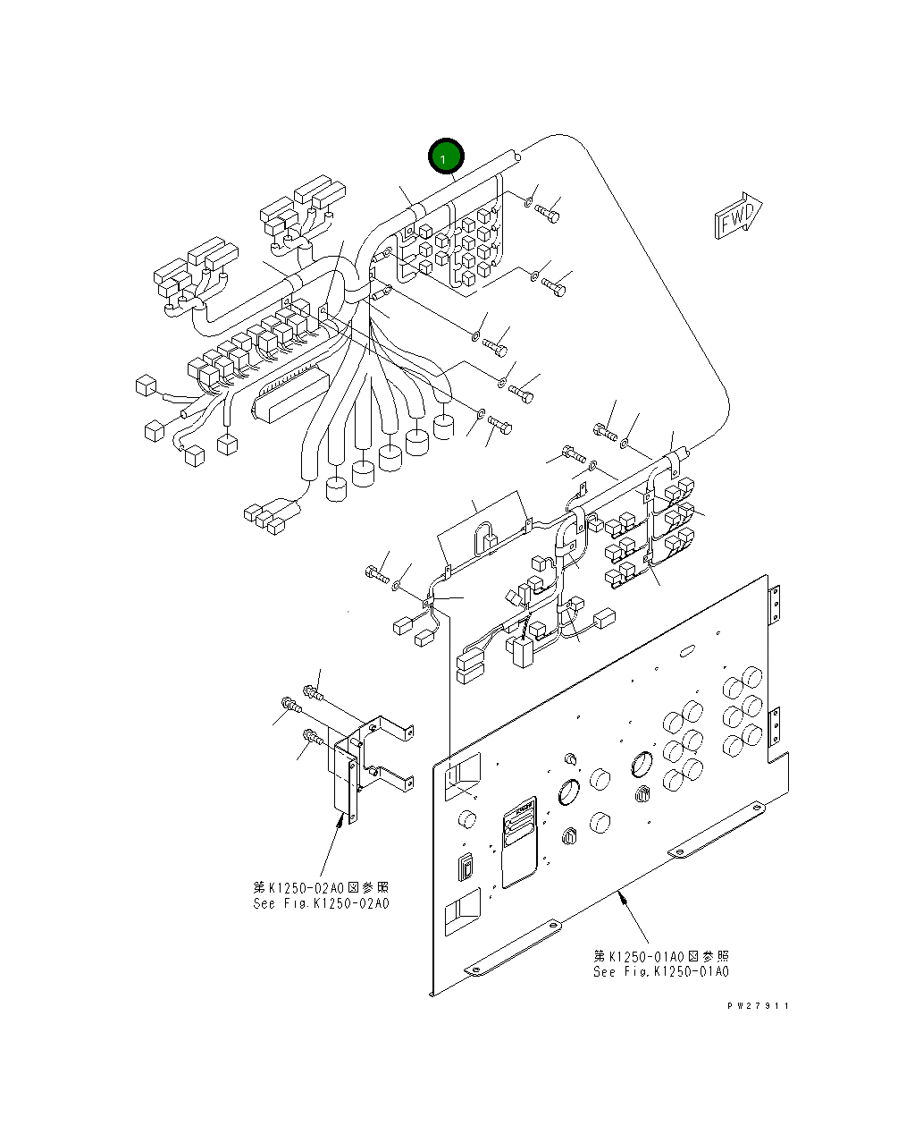 Жгут проводов 8295-06-1273 Komatsu