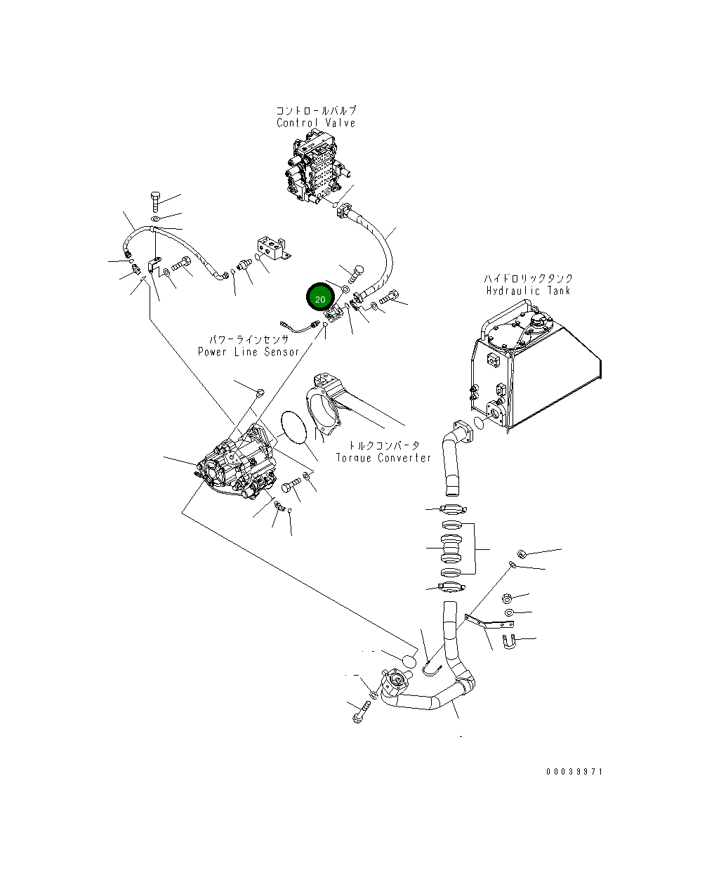 Блок 154-61-71170 Komatsu
