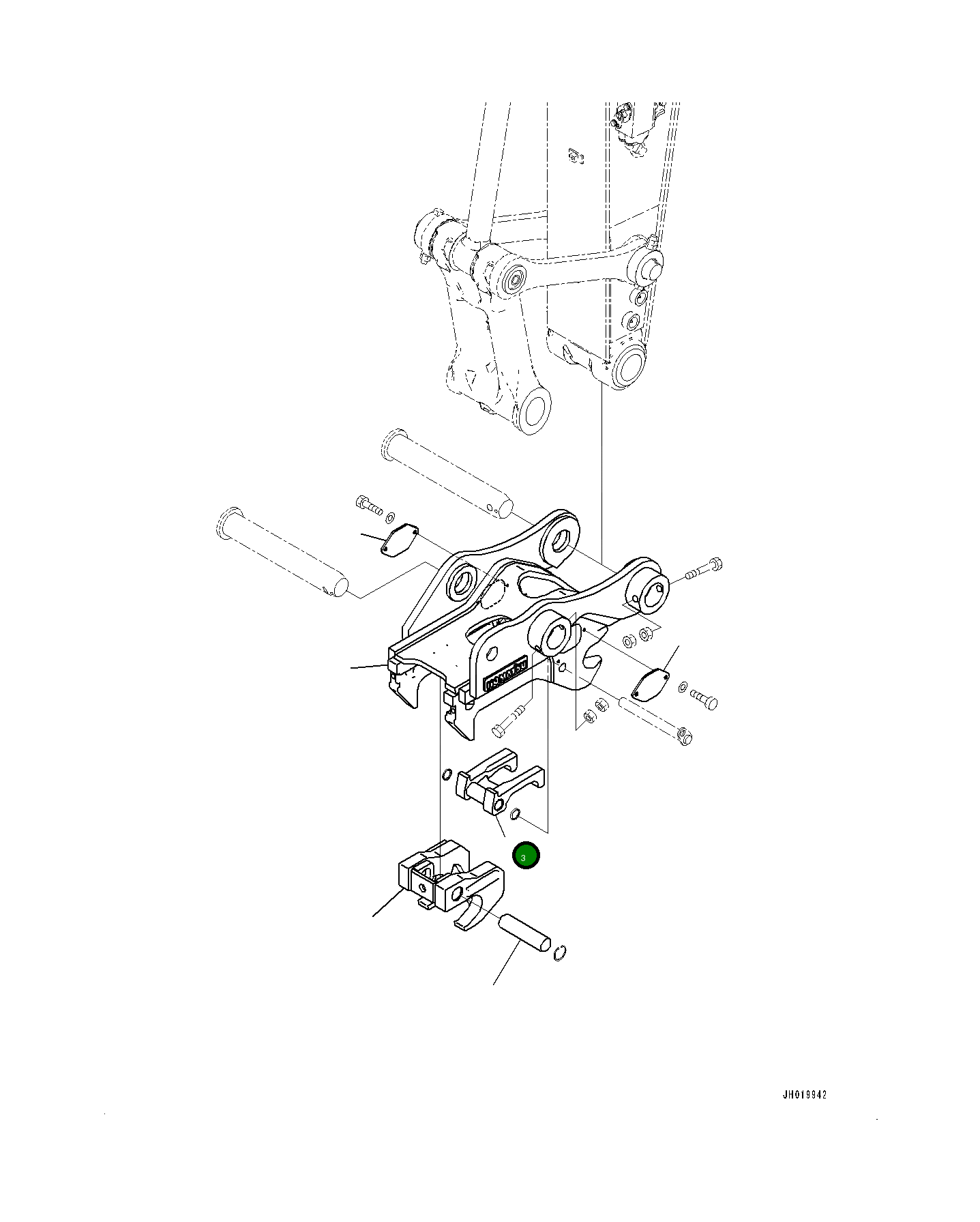 Замок 77A-915-4130 Komatsu