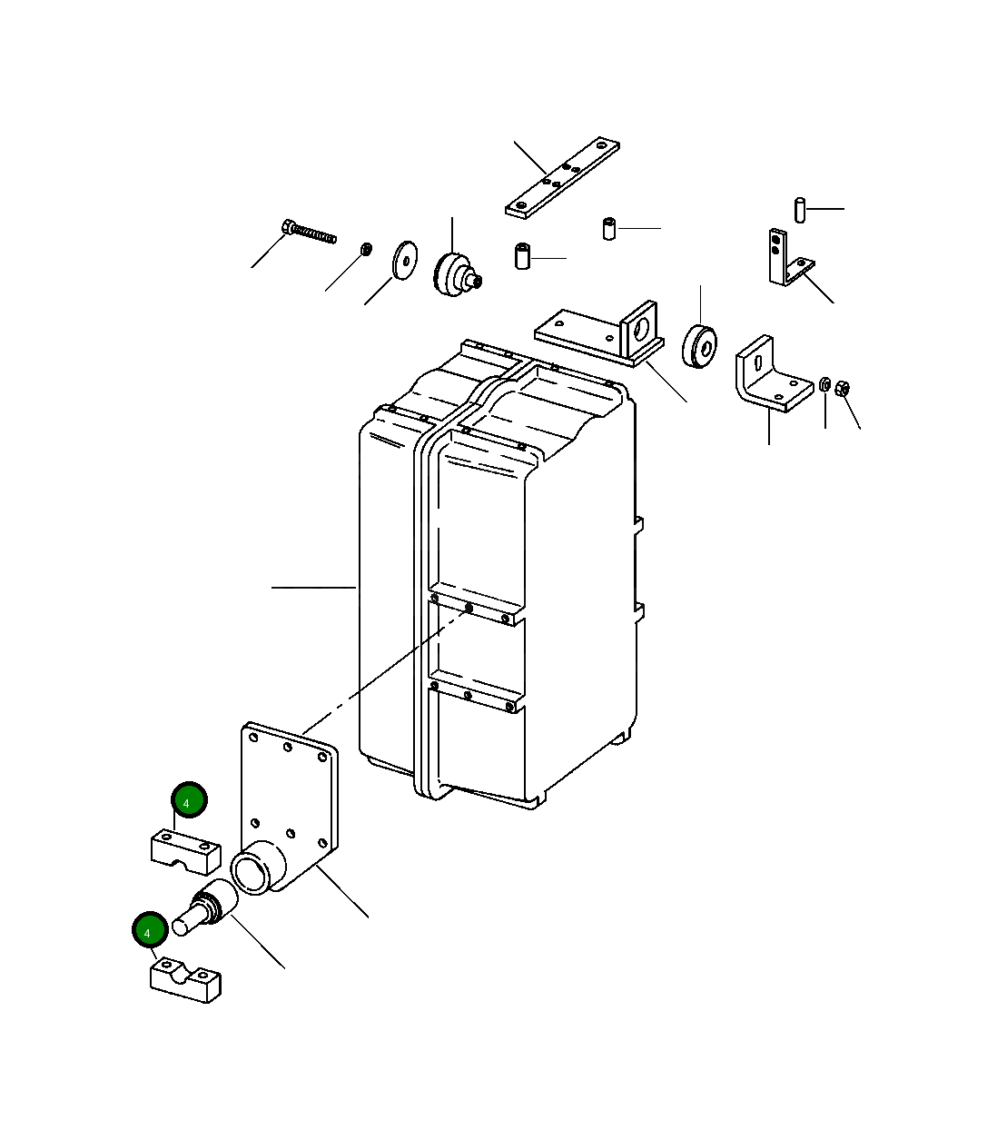 Блок крепления 1131 049 C1 Komatsu