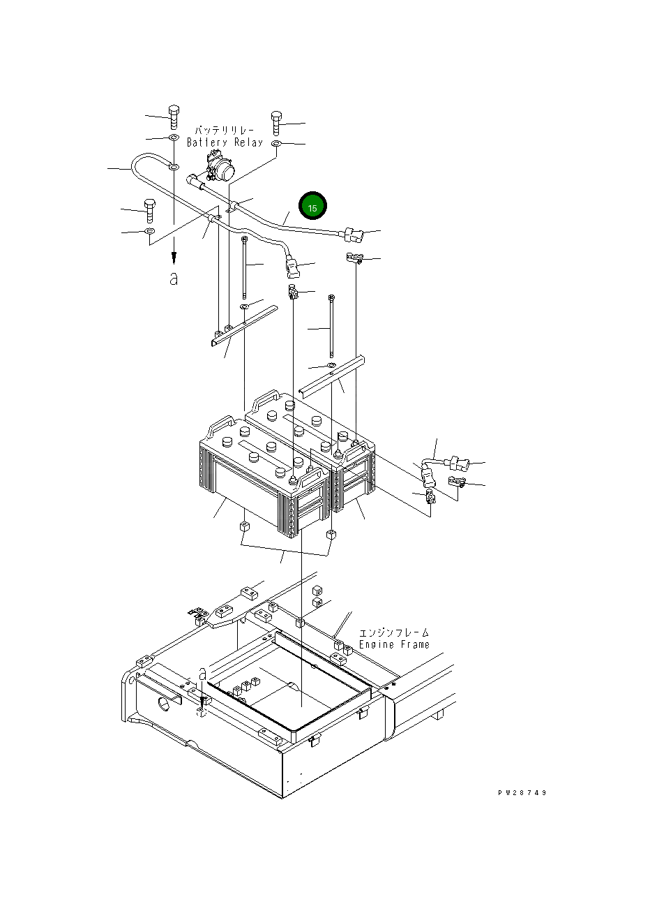 Кабель 08028-CC070 Komatsu