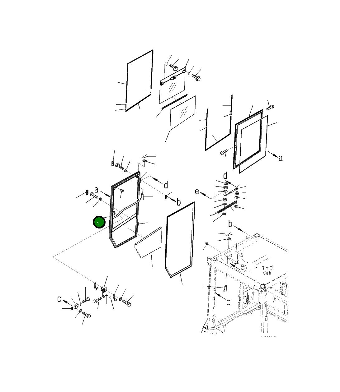 Дверь 423-925-5310 Komatsu