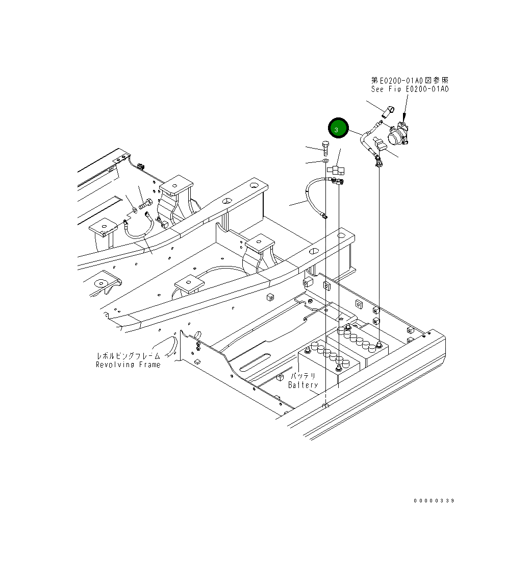 Кабель 08028-CB040 Komatsu