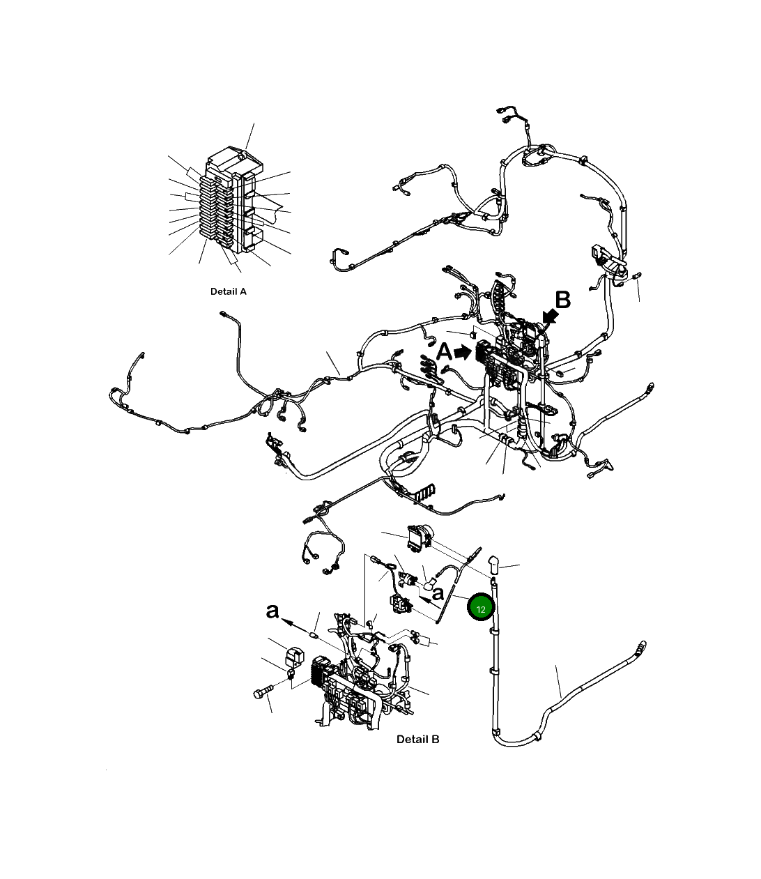Кабель 2A5-06-11161 Komatsu