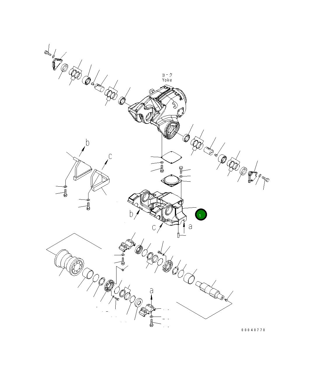 Балансирная тележка 198-30-68141 Komatsu