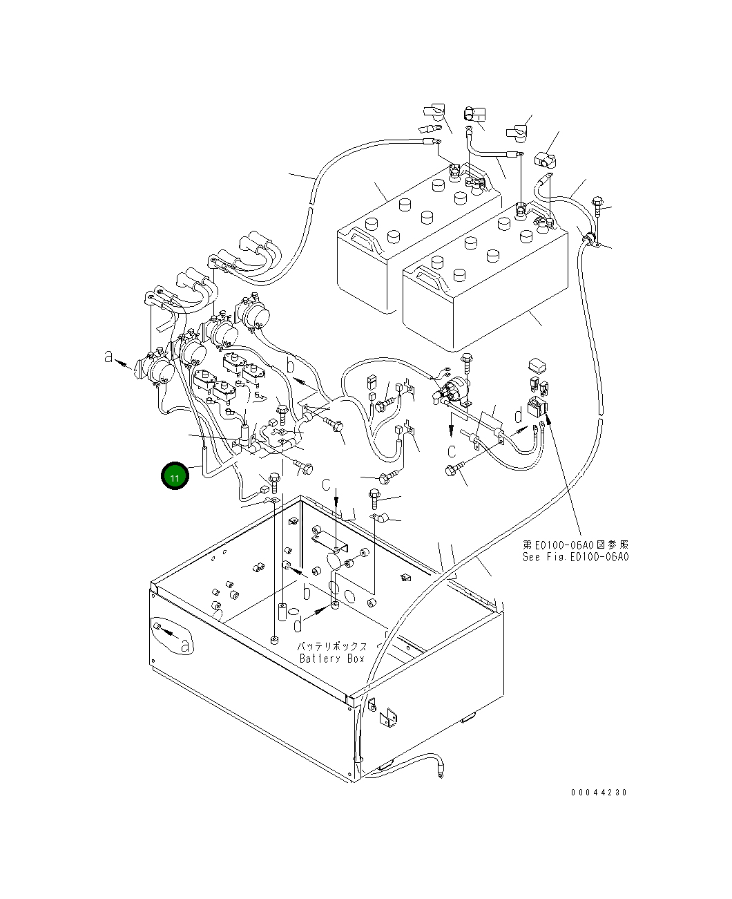 Жгут проводов 569-06-88261 Komatsu