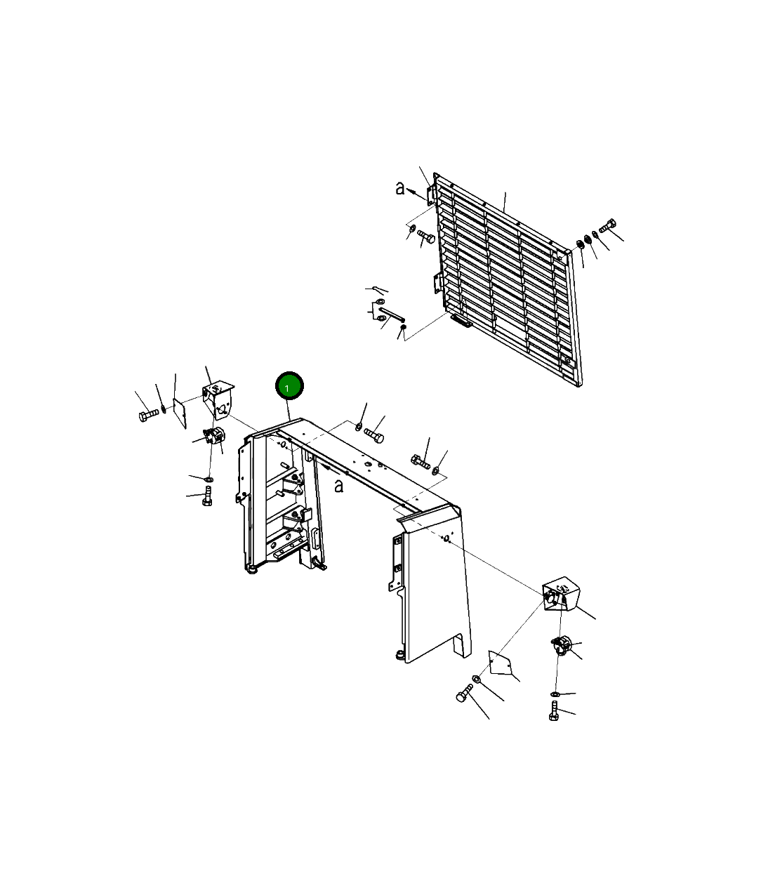 Защитный кожух 425-54-41331 Komatsu