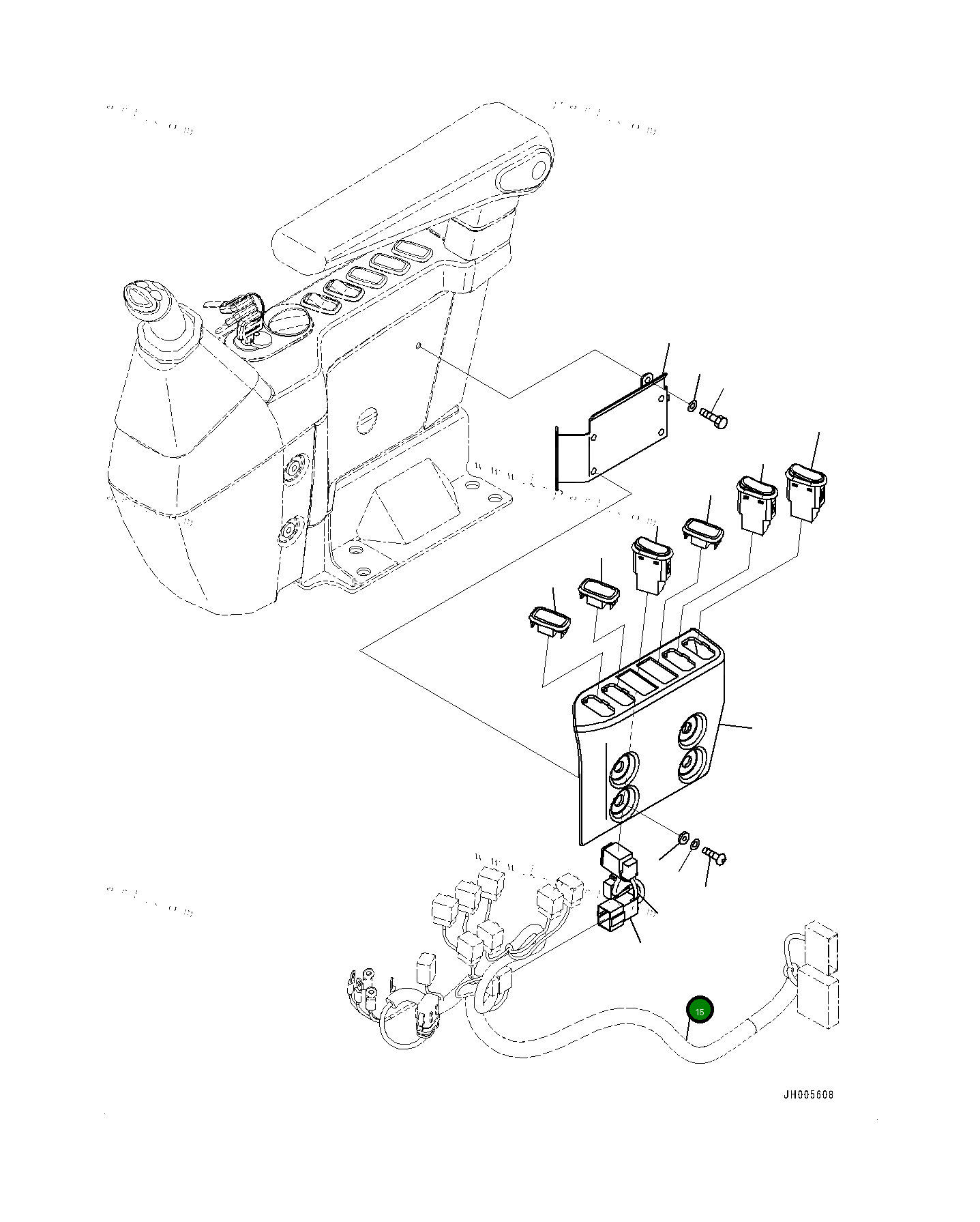 Жгут проводов 20Y0643350 Komatsu