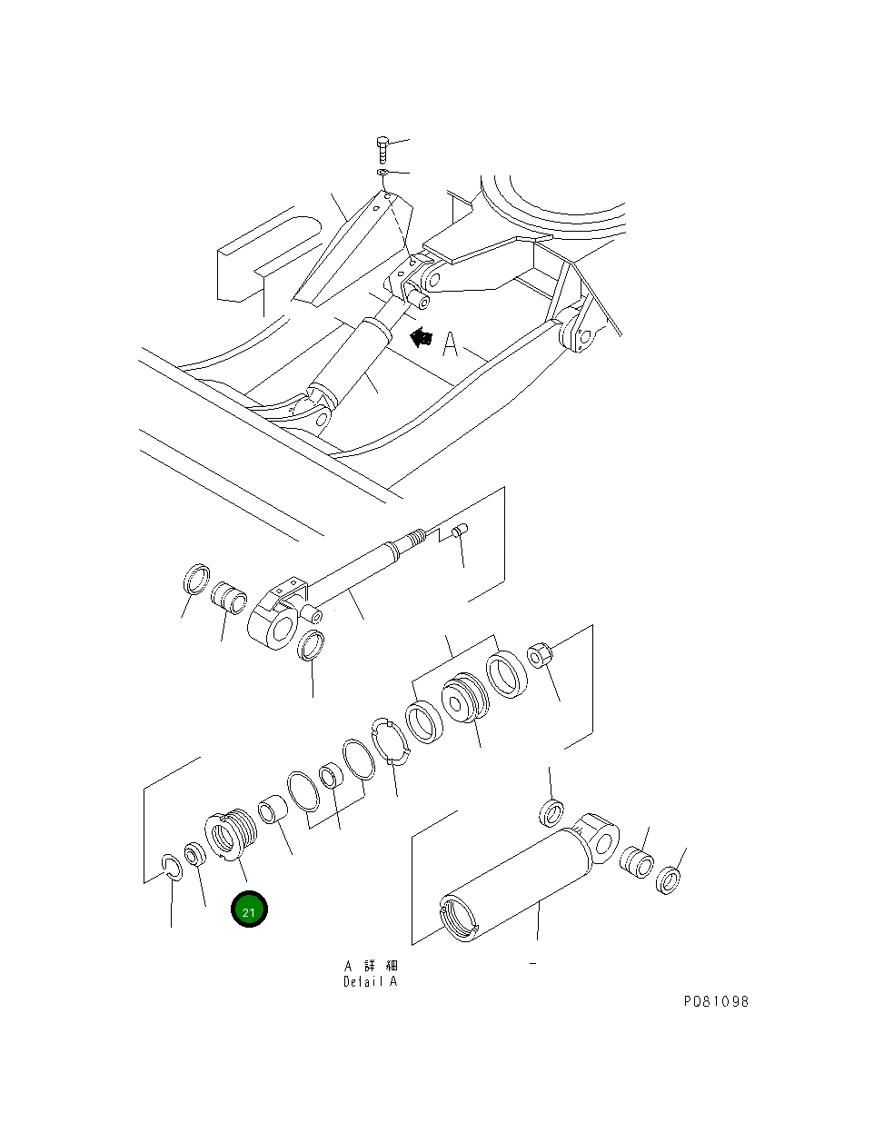 Головка YM172422-72760 Komatsu