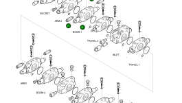 Блок в сборе – стрела 1 4-01-92423 Komatsu