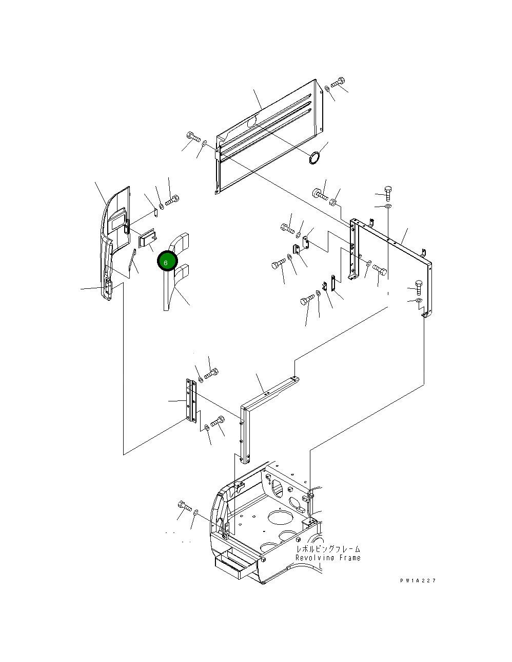 Замок 22U-54-24480 Komatsu