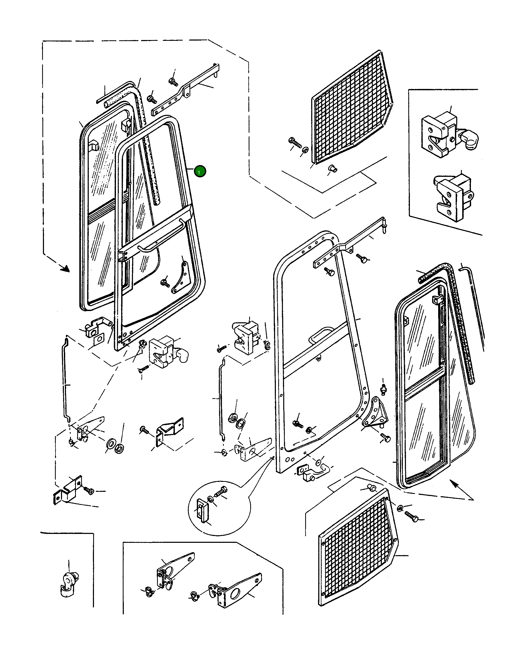 Дверь 4202573M91 Komatsu