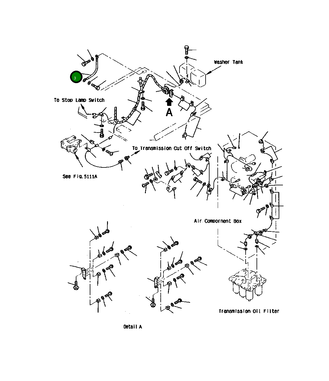 Кабель 02028-12065 Komatsu
