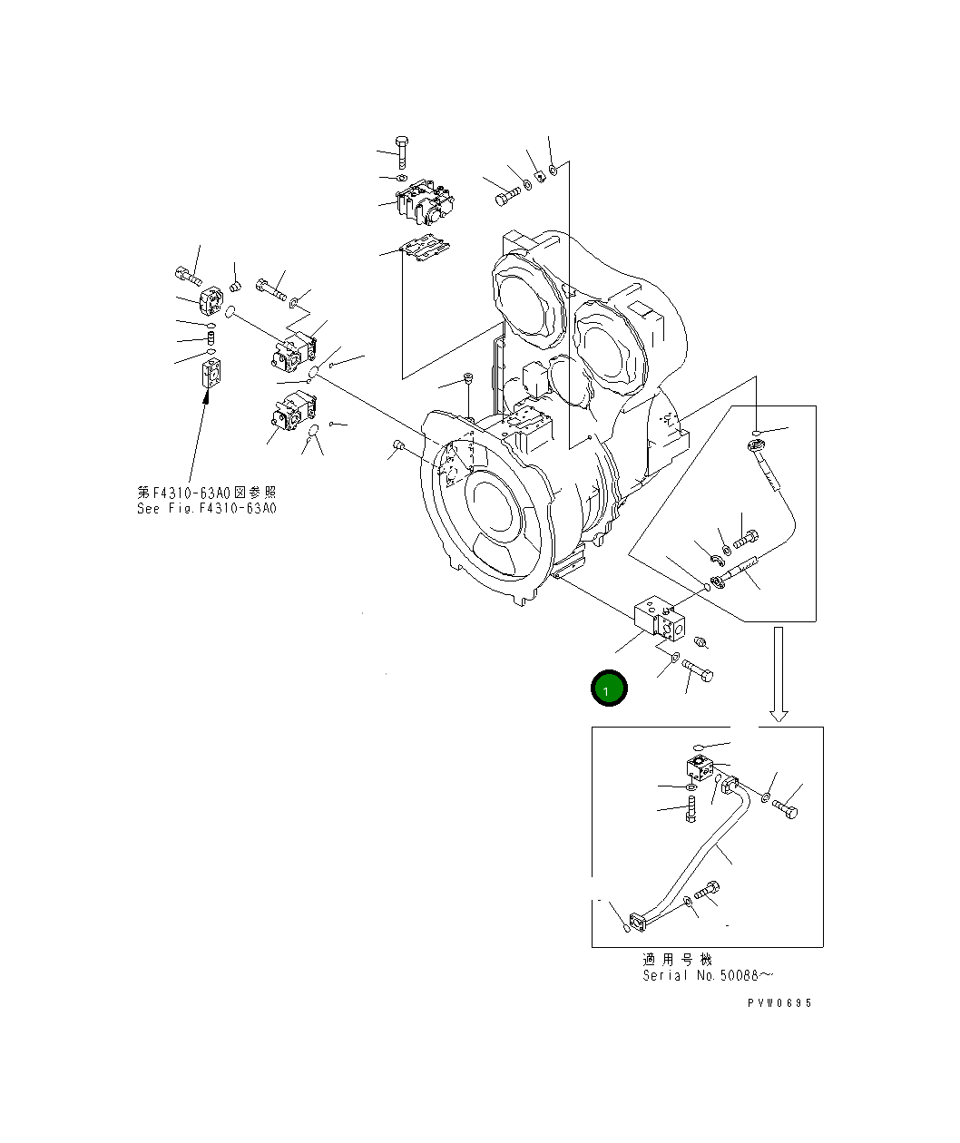 Блок 42C-13-15620 Komatsu