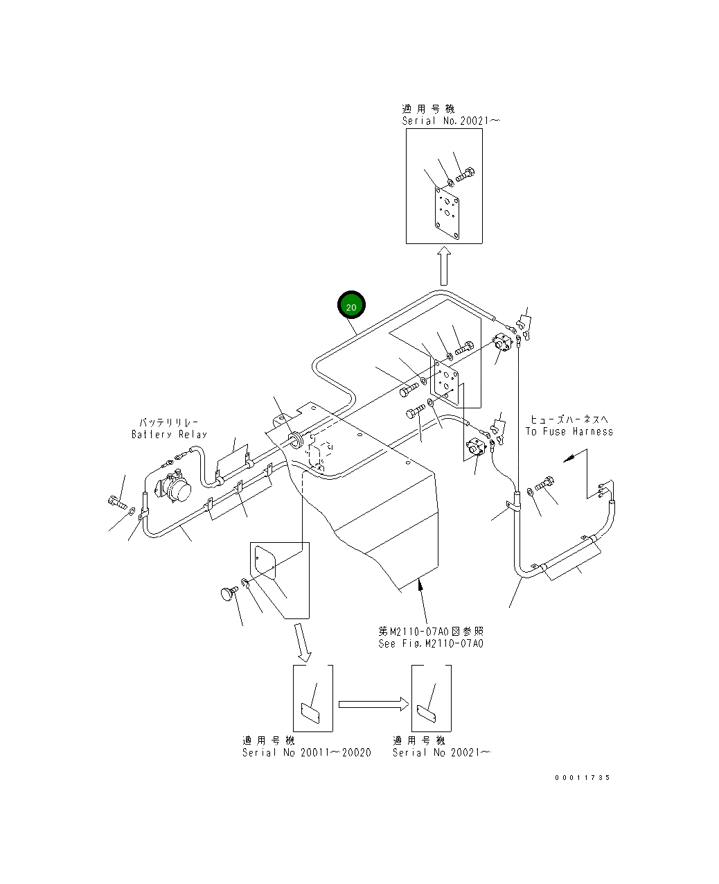 Жгут проводов 198-06-62592 Komatsu