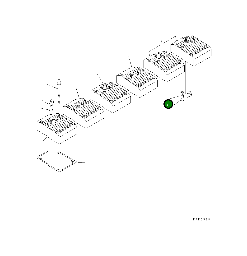 Дефлектор сапуна CU3096430 Komatsu