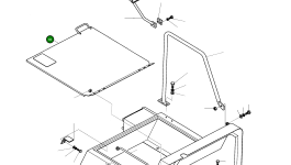 Дверь 2622-1254 Komatsu