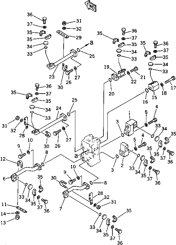 Трубка 195-78-72250 Komatsu