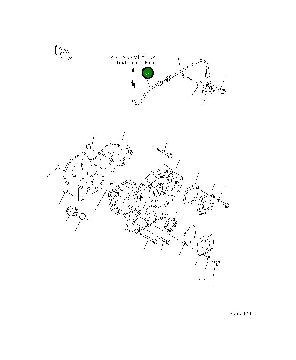 Кабель YM171058-91150 Komatsu