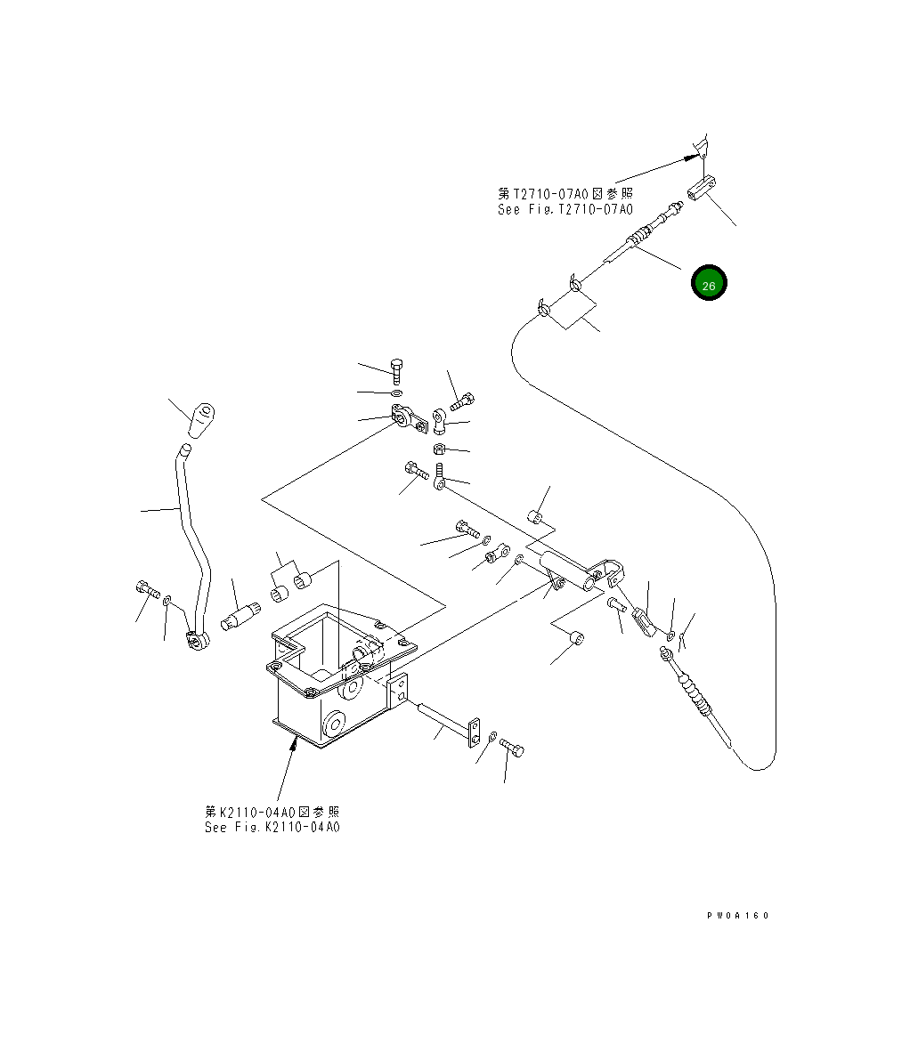 Кабель 12G-X54-2310 Komatsu