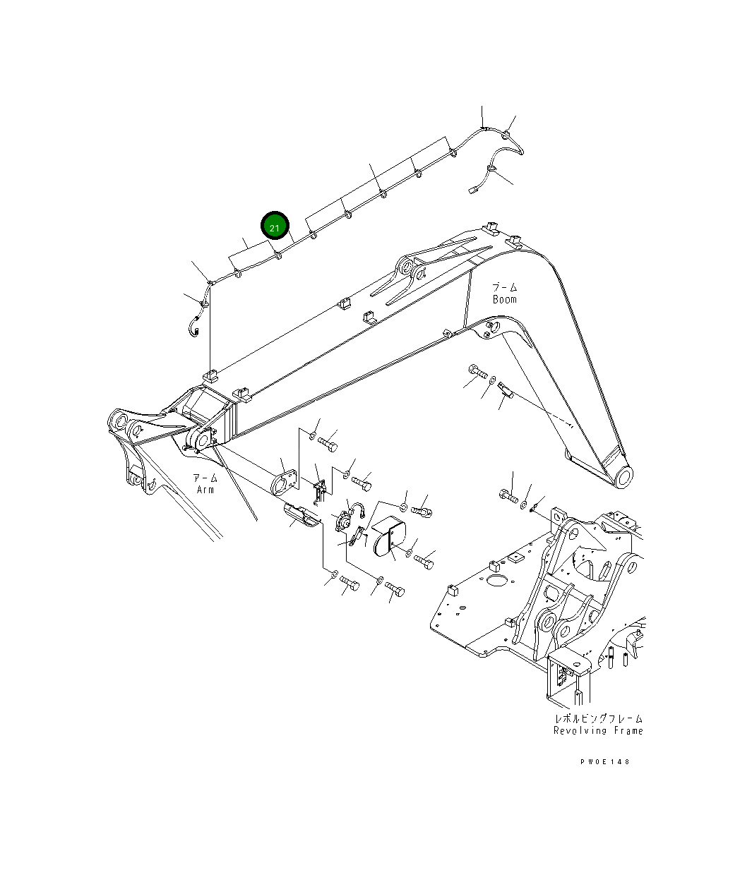 Жгут проводов 21W-06-44131 Komatsu
