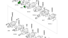Блок в сборе – рукоять 2 4-01-97224 Komatsu