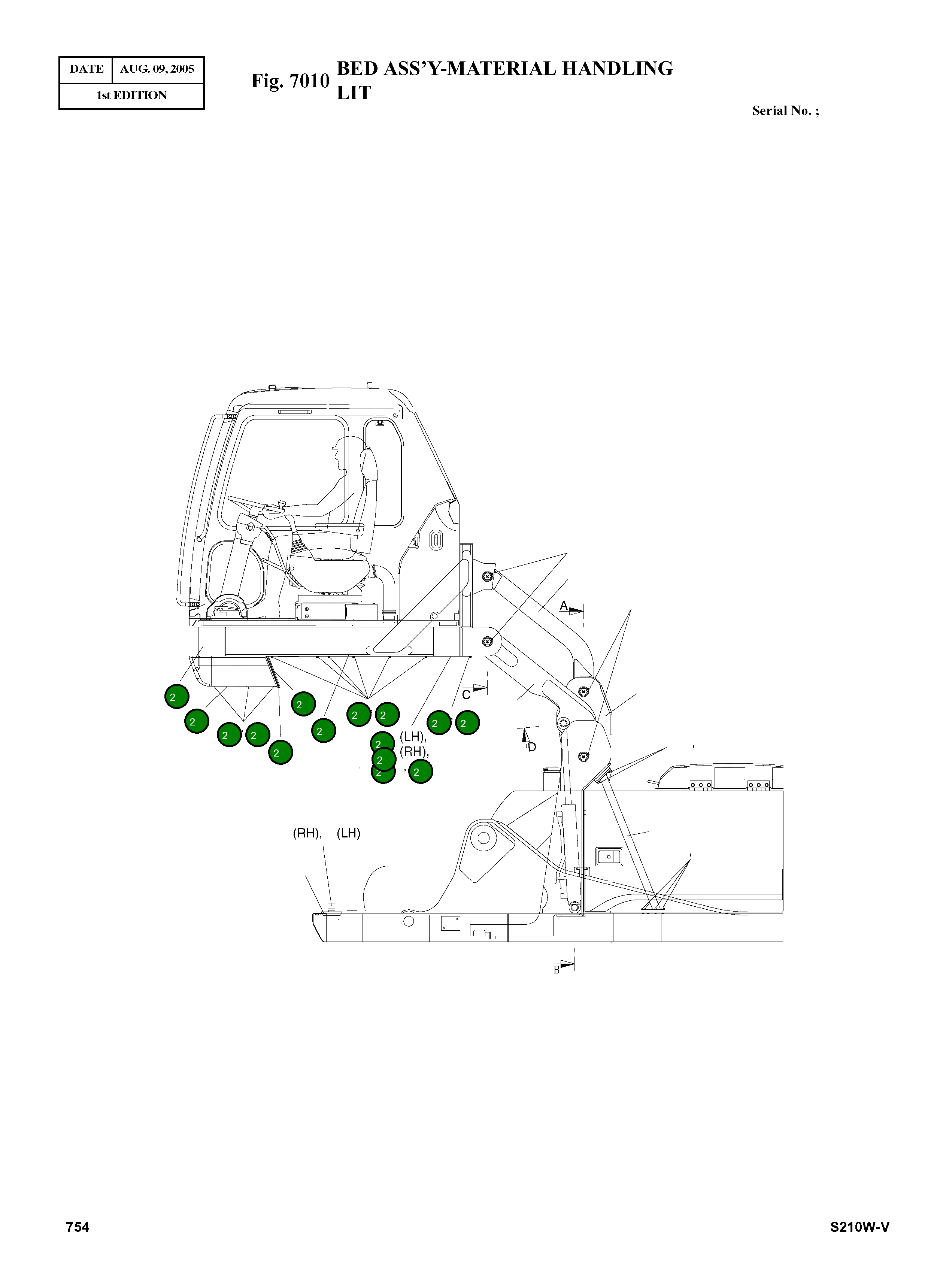 Кабинная платформа в сборе 9603-1040 Komatsu