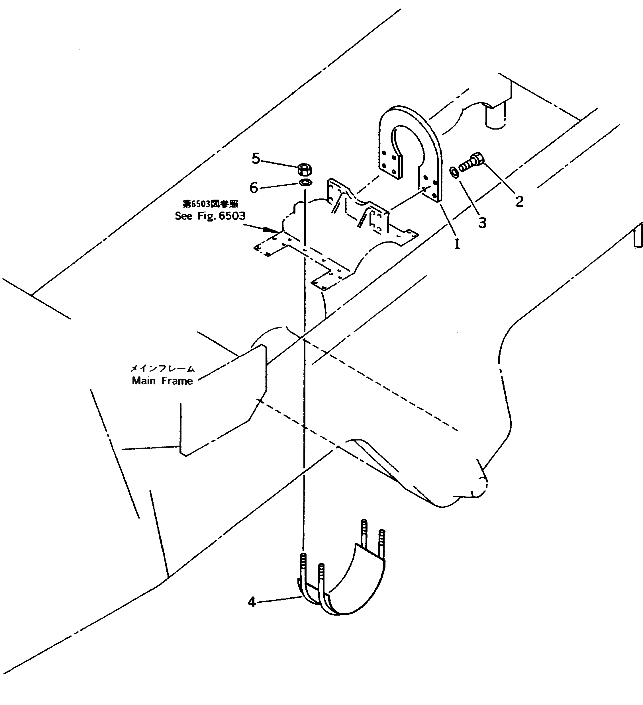 Кронштейн 561-89-62220 Komatsu