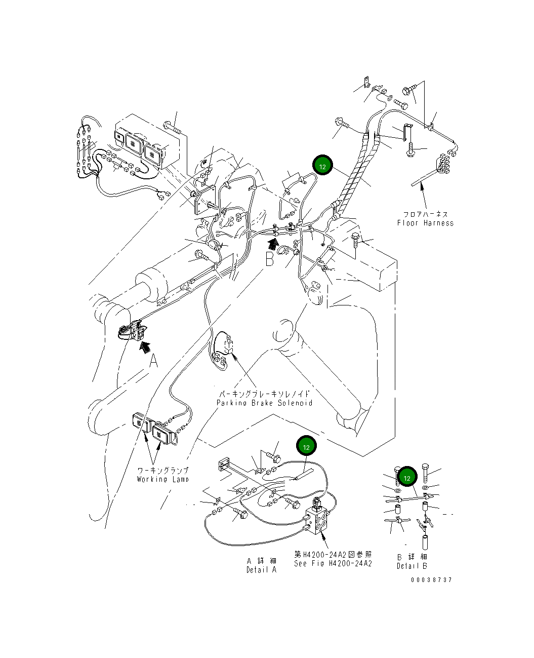 Жгут проводов 427-06-22690 Komatsu