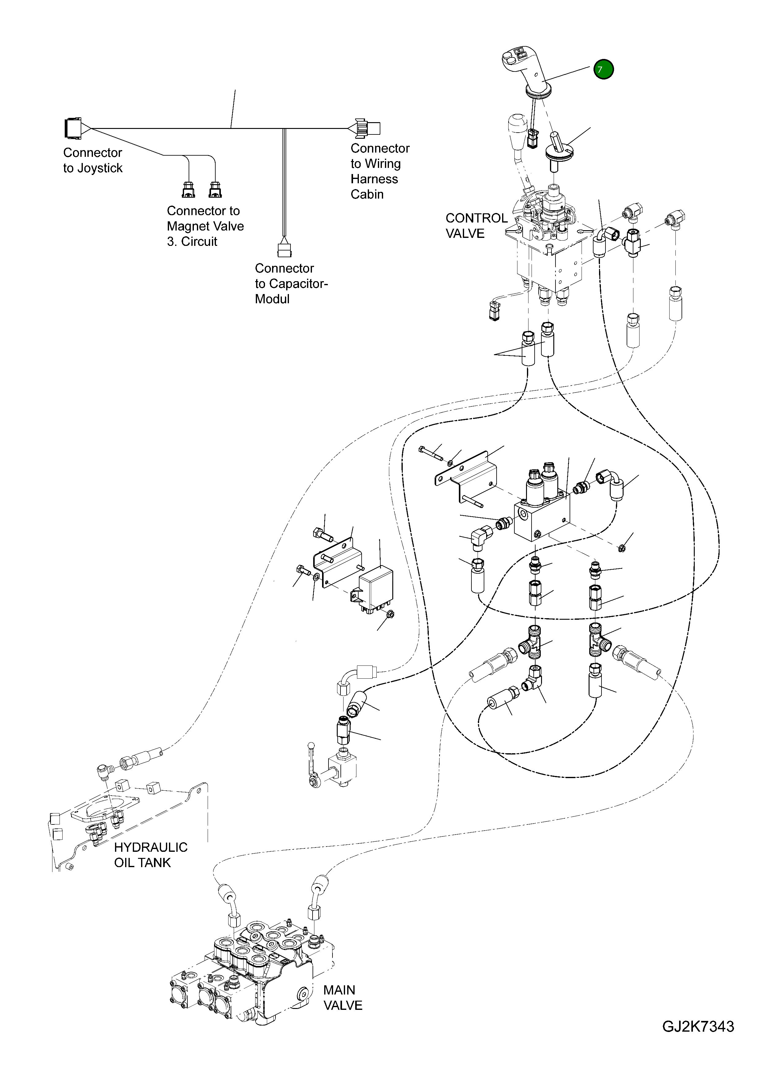 Джойстик 42W-64-33210 Komatsu