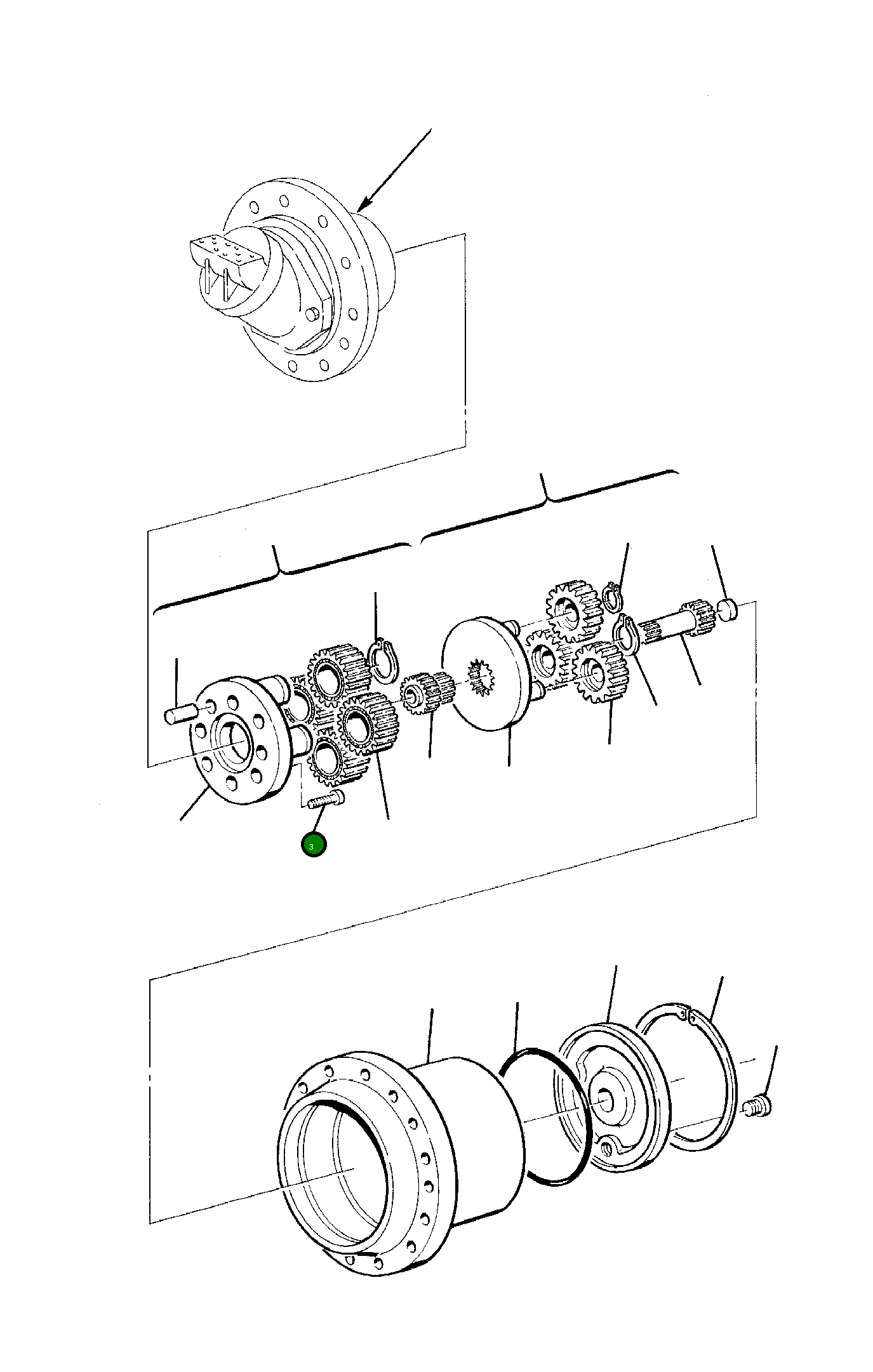Водило 21D-60-15250 Komatsu
