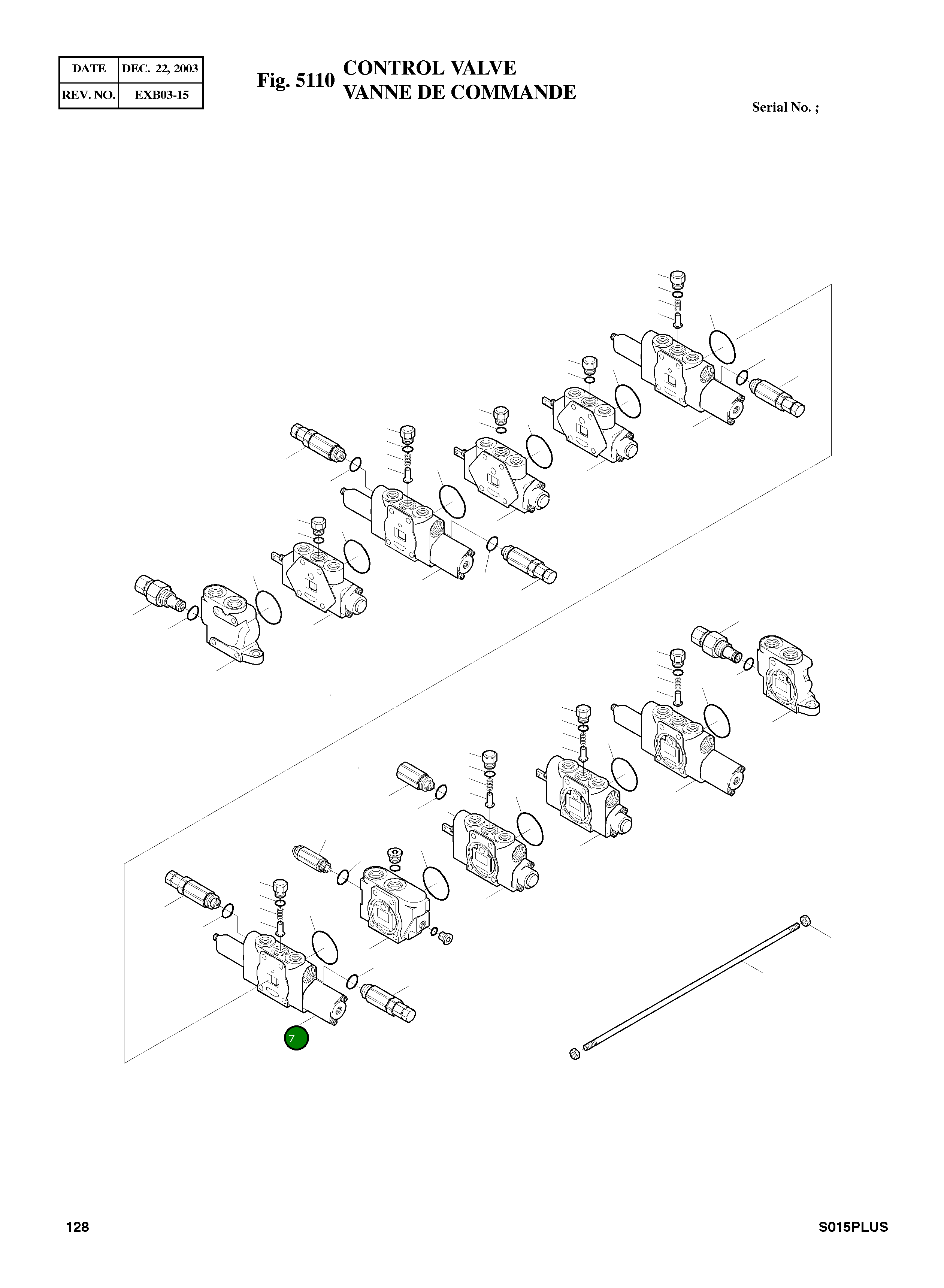 Блок в сборе, стрела 4-01-54884 Komatsu