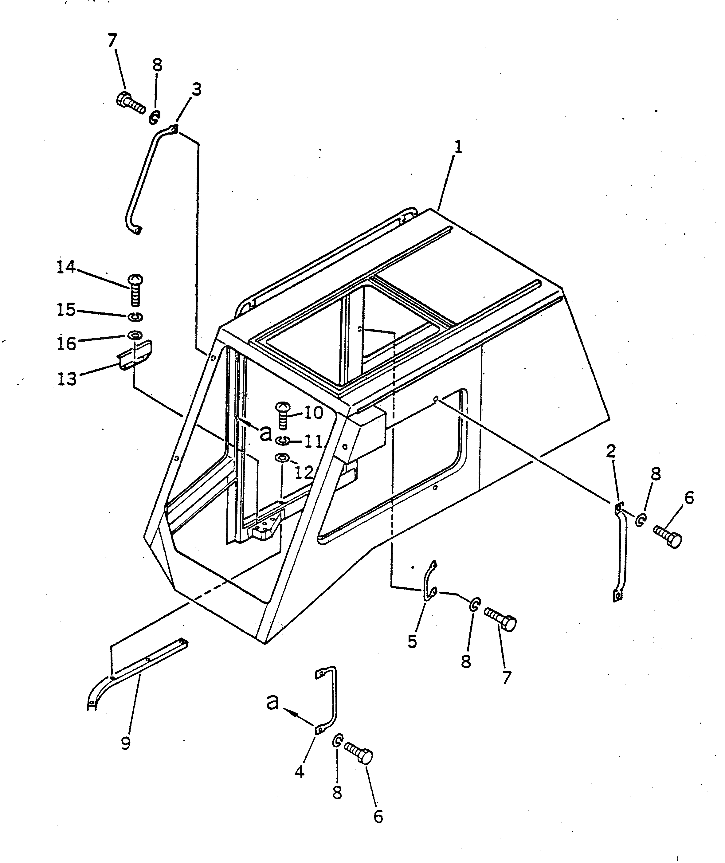 Кабина 22X-54-18510 Komatsu