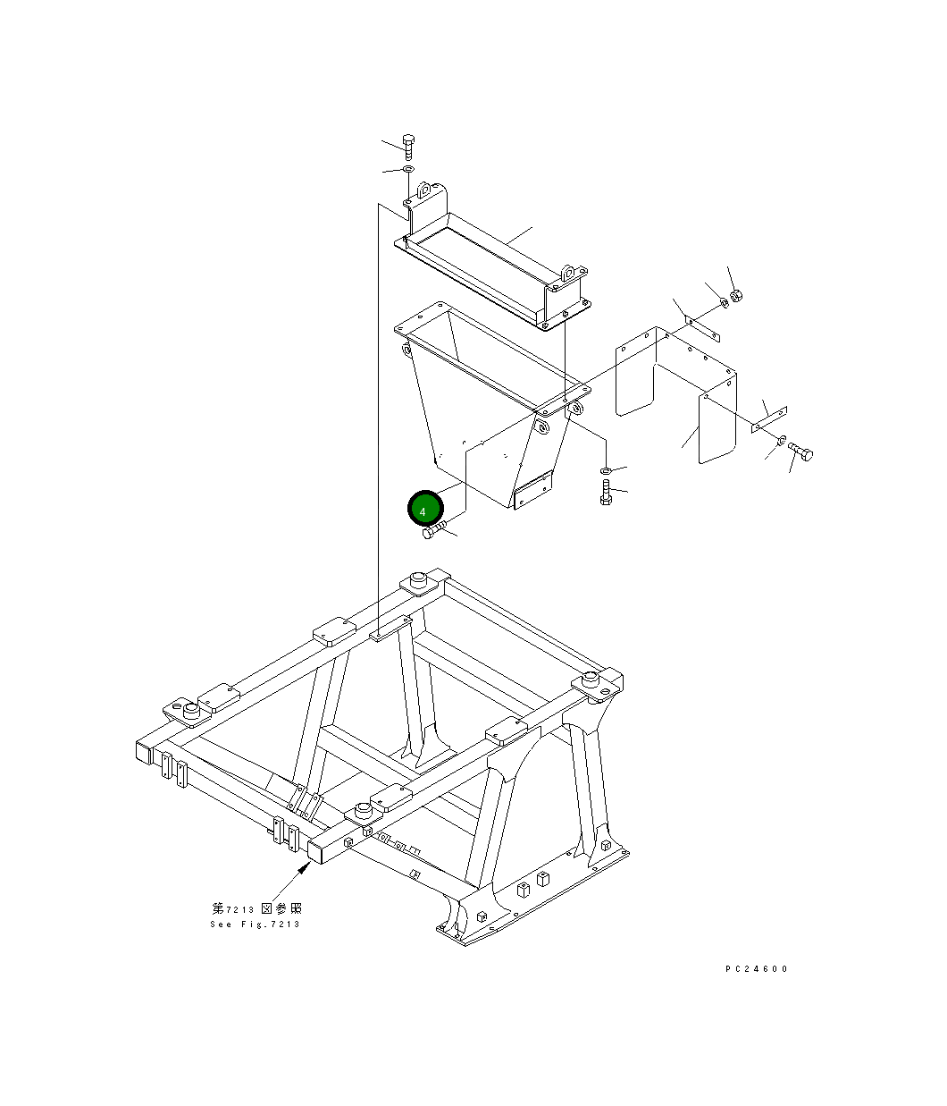 Жёлоб 8206-70-4140 Komatsu