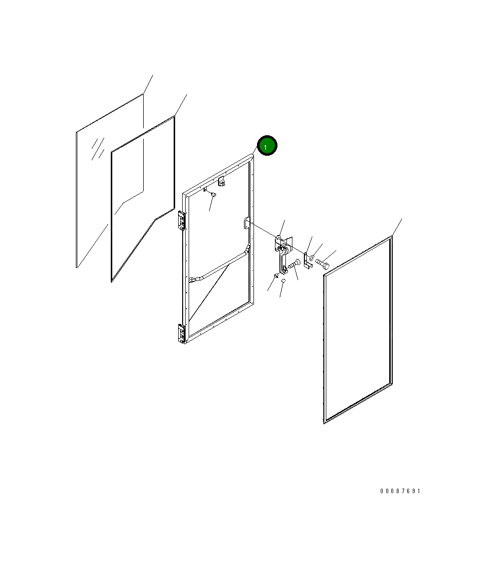Дверь 426-56-31521 Komatsu