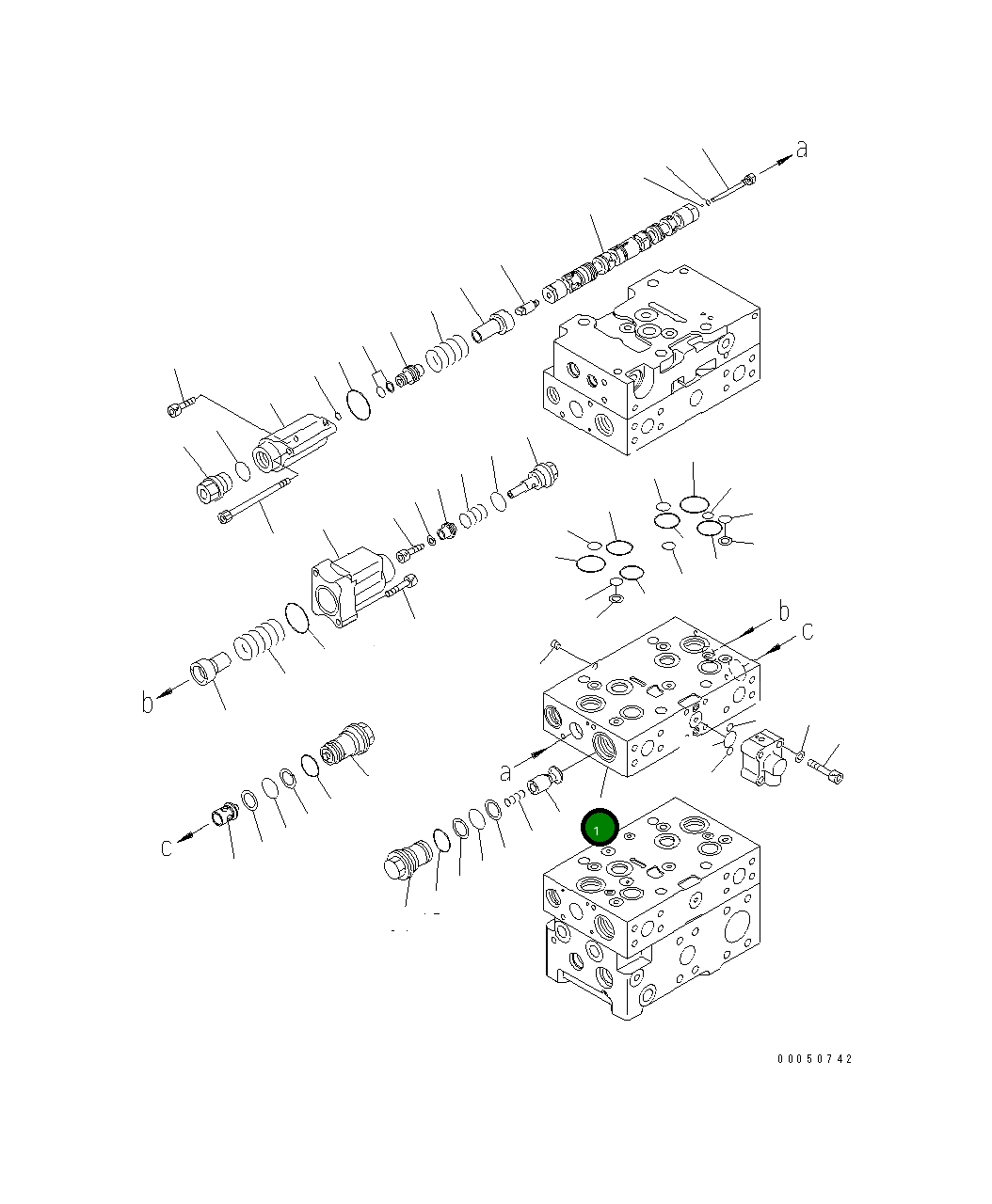 Блок 723-41-11550 Komatsu