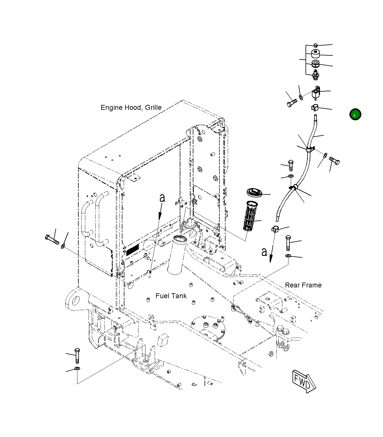 Блок 23H-04-11140 Komatsu