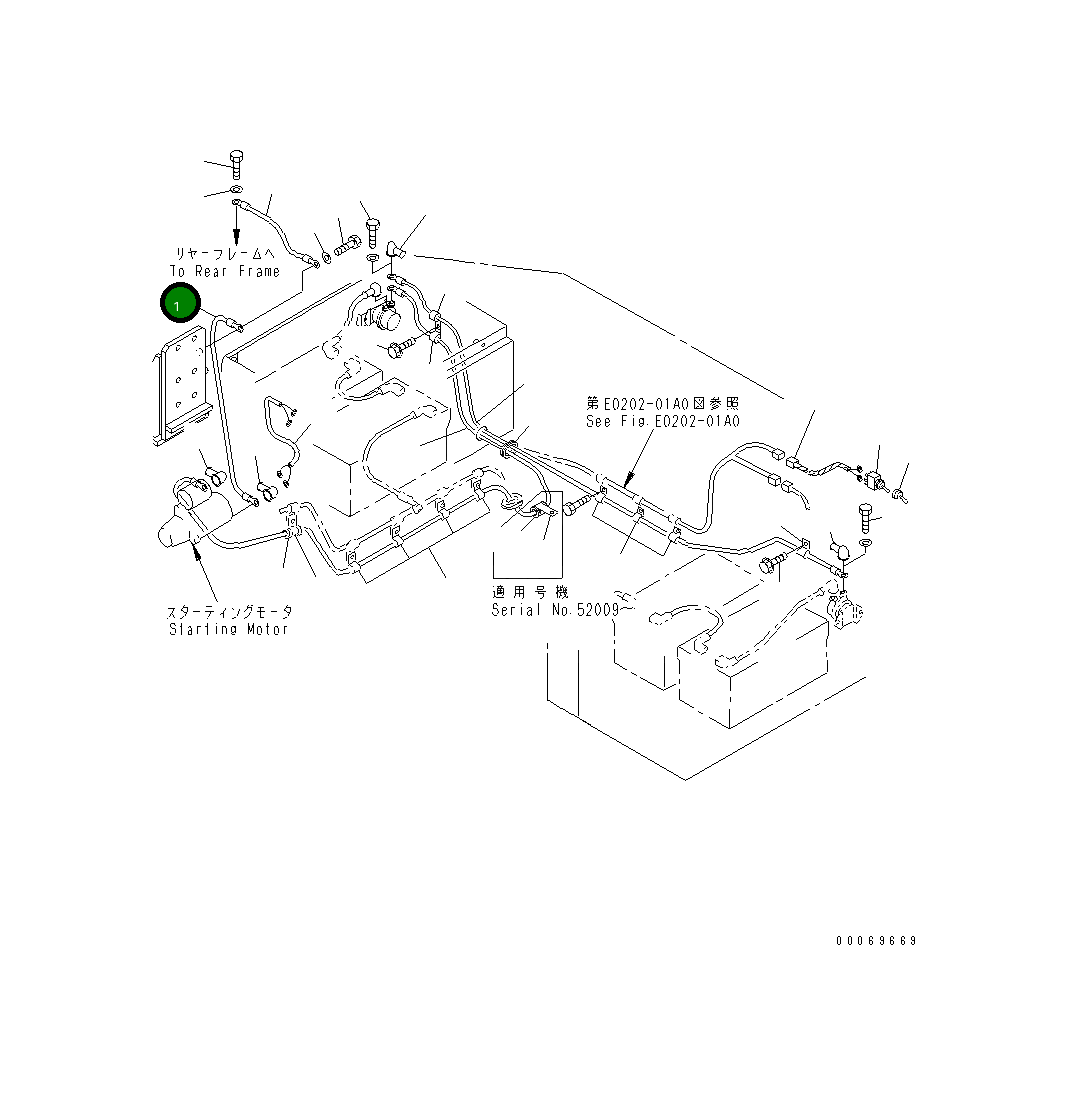 Кабель 427-06-A2250 Komatsu