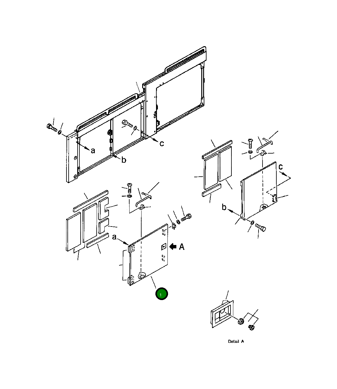 Дверь 209-54-53231 Komatsu