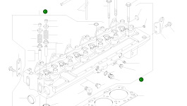 Головка блока цилиндров CU3802261 Komatsu