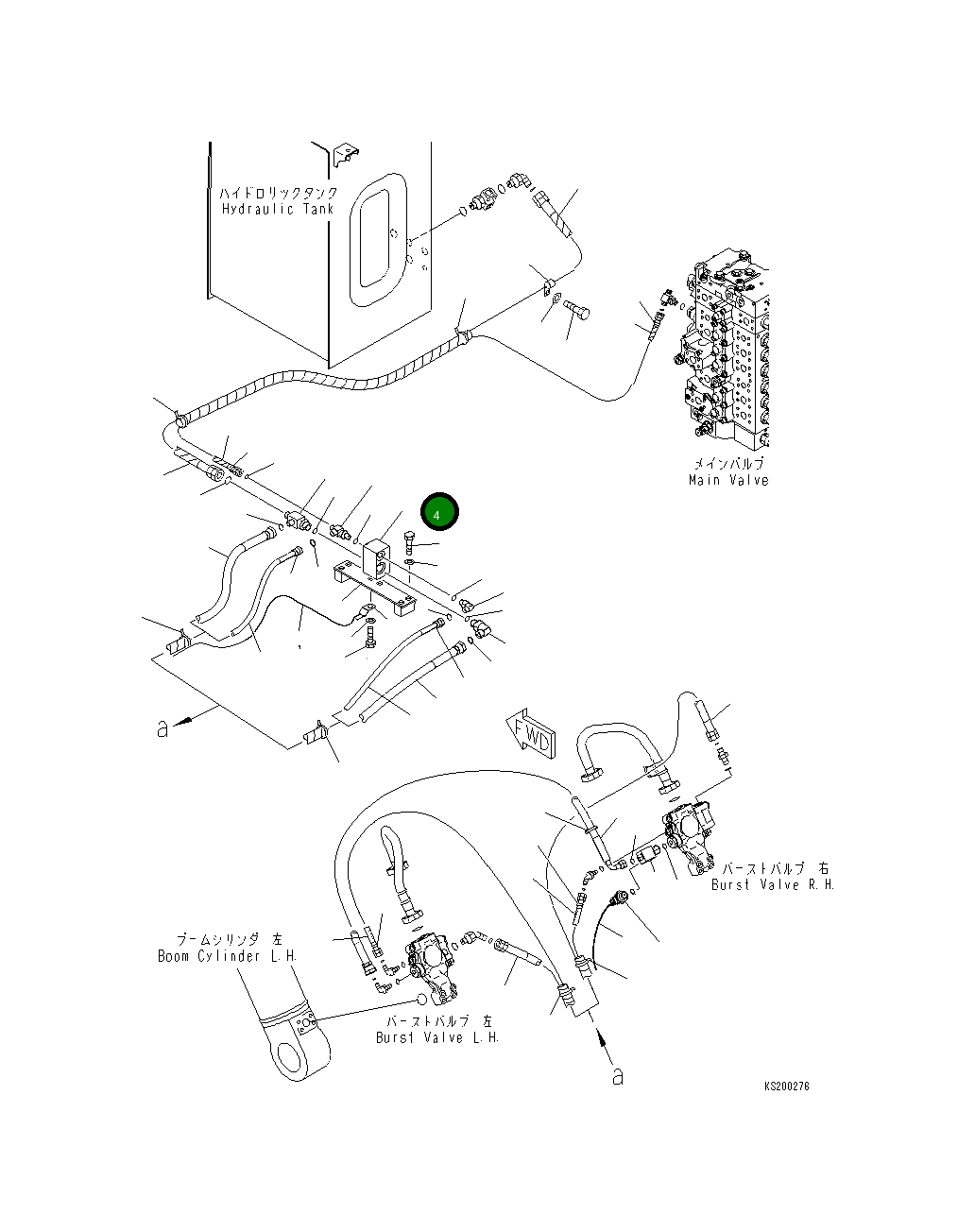 Блок 20Y-62-K2041 Komatsu