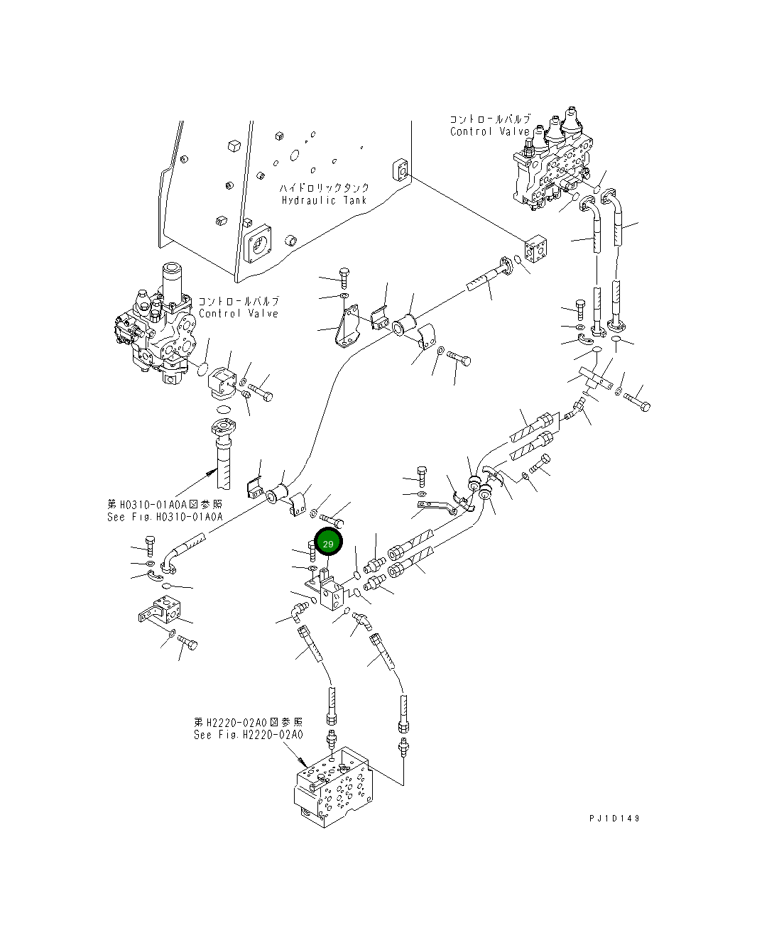 Блок 198-61-51472 Komatsu