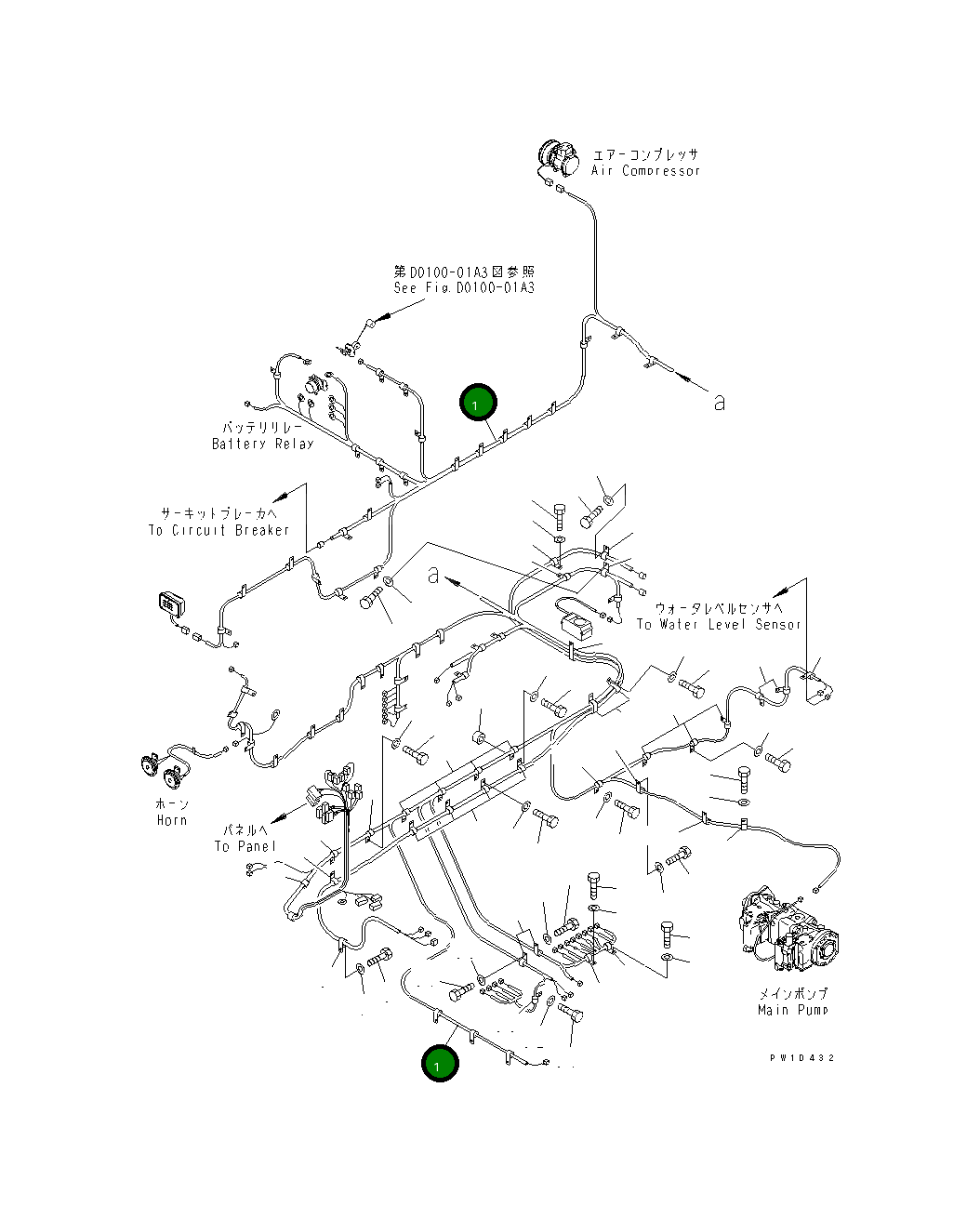 Жгут проводов 209-06-77620 Komatsu