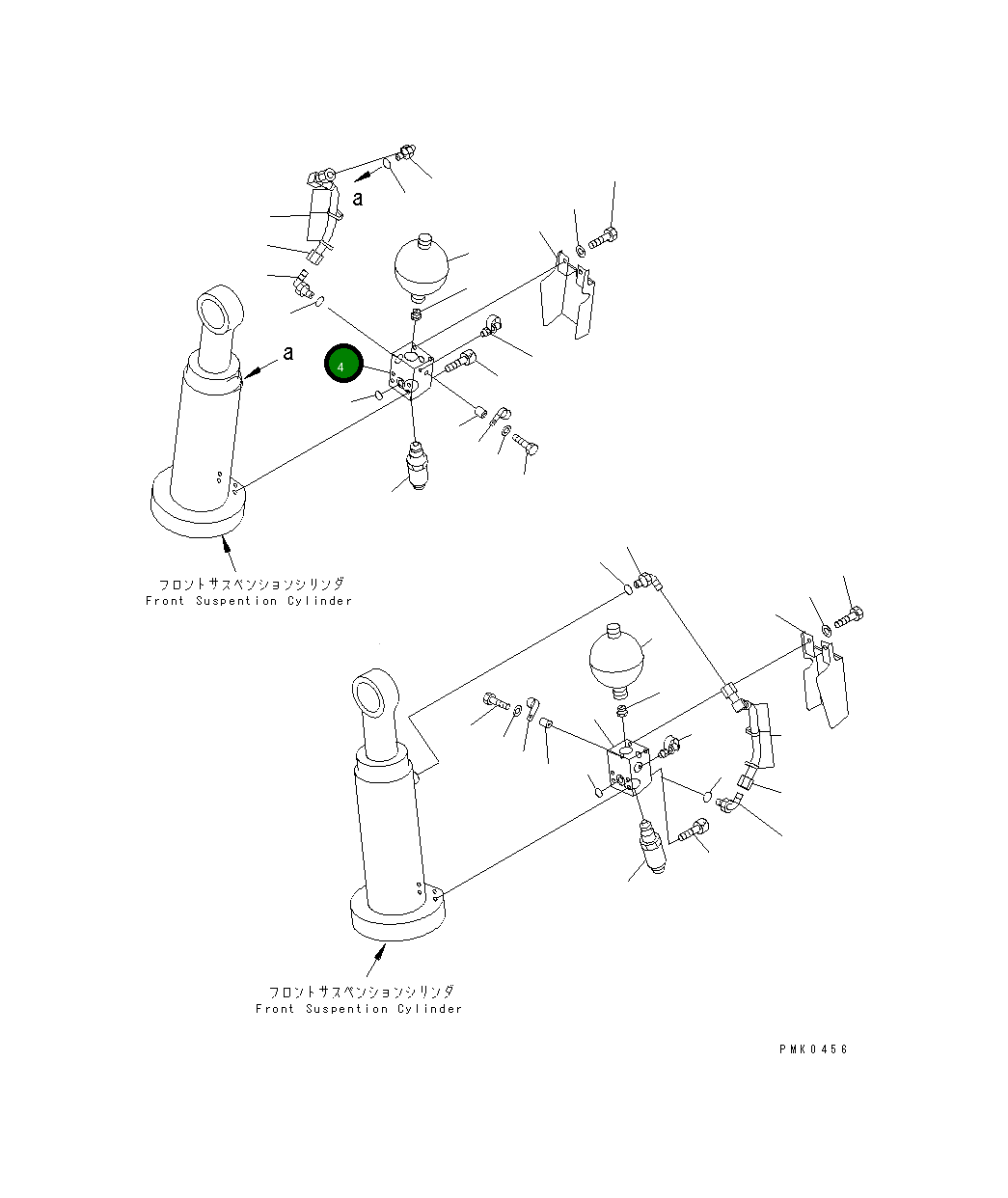 Блок, правый 21J-60-11720 Komatsu